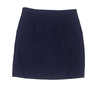 J Crew Navy Blue Felted Wool Mini Skirt, 6